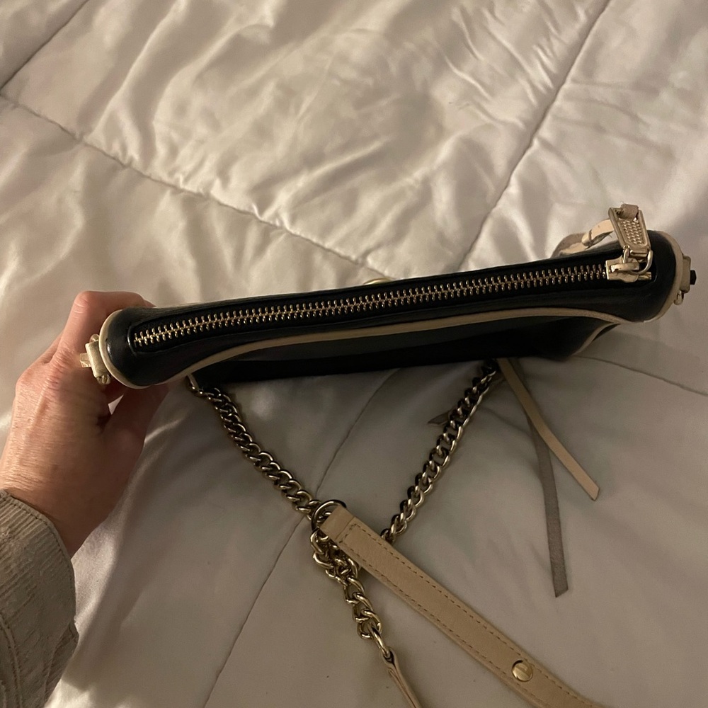 Rebecca Minkoff leather gold chain purse